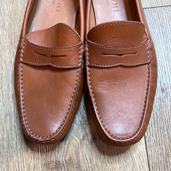 M. Gemi Leather Moccasin in Saddle Brown Size 42.5/9.5 - Picture 4 of 8